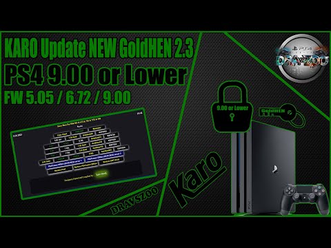 KARO Update HOST whit new GoldHEN v2.3 for PS4 FW 9.00 / 6.72 / 5.05