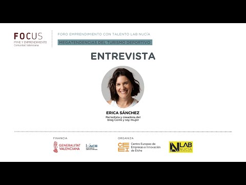 Entrevista a Erica Sánchez en el Foro Emprendimiento con Talento LAB Nucia 2023