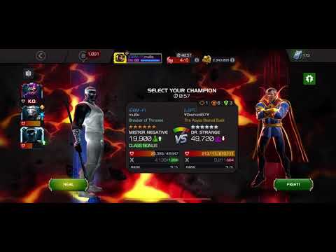 Mr Negative DESTROYS 6* rank 3 Doctor Strange Improved Power Gain mini boss