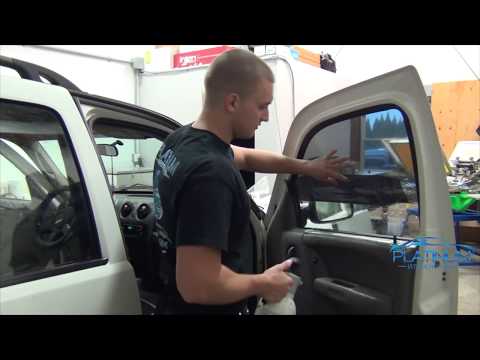 How To Professionally Tint - Jeep Liberty Front Door Window