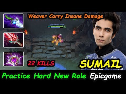 EG SUMAIL - [Weaver] Carry THE KING Practice New Role Insane Damage Dota 2 7.22G pro Gameplay