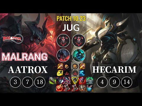 KT Malrang Aatrox vs Hecarim Jungle - KR Patch 10.23