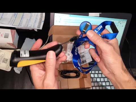 Netum C750 . teste Leitor de código de barras qr code 2d bluetooth sem fio usb. avaliação