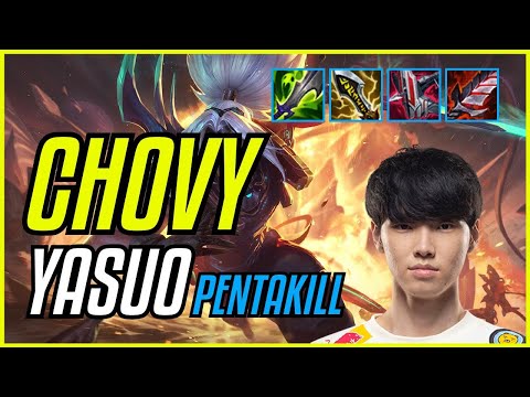 CHOVY - YASUO - KR DIAMOND - PATCH 11.9 PENTAKILL