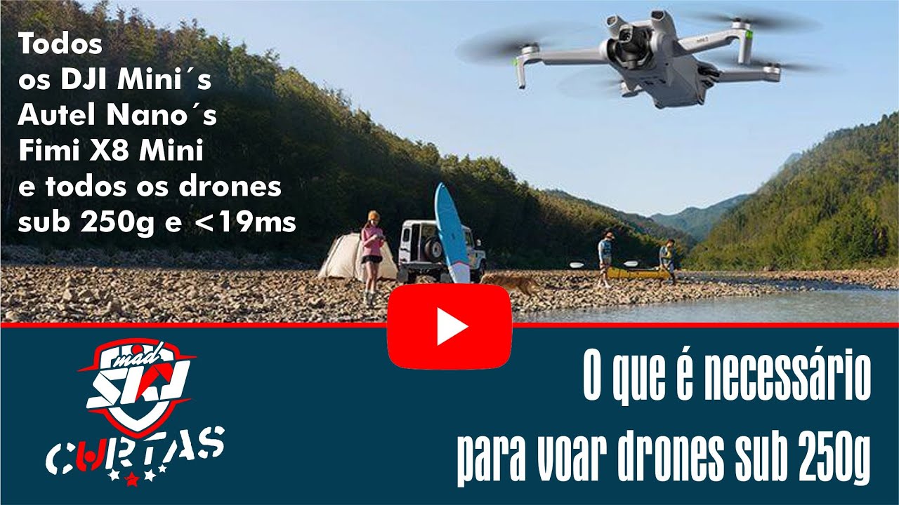 O que é necessário para voar drones sub 250g