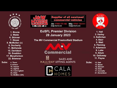 Linlithgow Rose v Hill of Beath Hawthorn – 28 January 2023