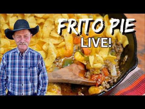 Making up a Cowboy Favorite- Frito Pie Live Cook
