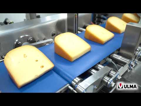 Flow Pack Seitenschweißmaschine für die Verpackung von Käseportionen mit Schrumpffolie