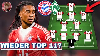Starting eleven surprise or top 11? This is Bayern's possible eleven against Werder!