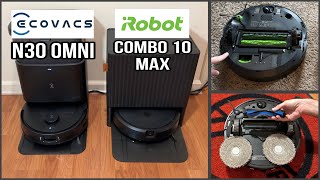 Ecovacs N30 Omni Combination Mopping Robot Vacuum VS iRobot