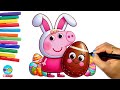 Peppa Pig Desenho Da Peppa Pig Desenhar Peppapig Na Pascoa Art Howtodraw Easydraw