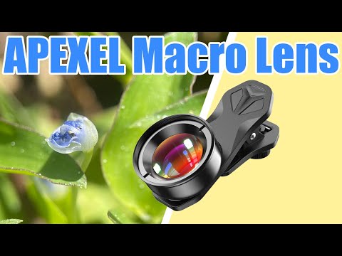 APEXEL Professional Macro Photography Lens for Smartphone, Macro Lenses for iPhone, Samsung, Galaxy, Oneplus, Android Phone(Fits for Almost All Phone), Cell Phone Lens Attachment for iPhone video review thumbnail
