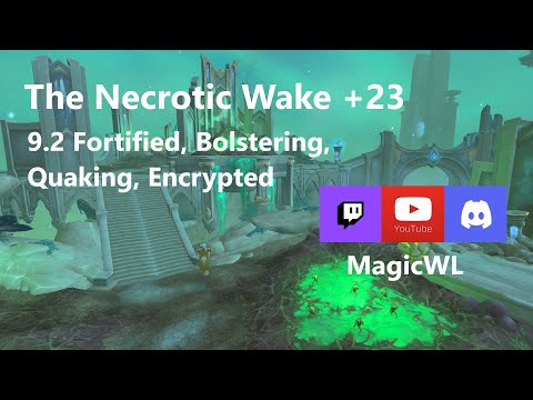 Mythic +23 The Necrotic Wake | 9.2 Fortified, Bolstering, Quaking, Encrypted | Destro Warlock