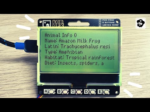 YouTube thumbnail image for Introducing Pico GFX Pack - a fun LCD display for Raspberry Pi Pico / Pico W