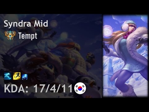 Syndra Mid vs Karthus - Tempt - KR Challenger Patch 6.24