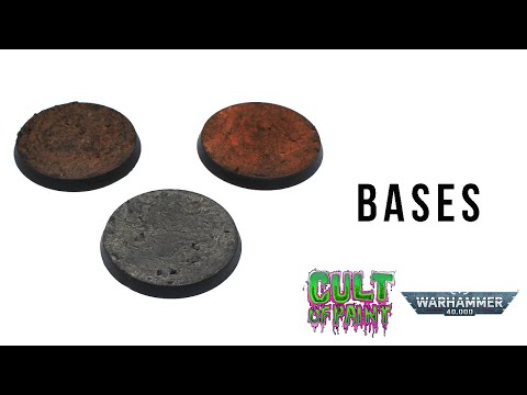 How we create the bases for our Warhammer 40k 9th Edition Indomitus videos using pigments & acrylics