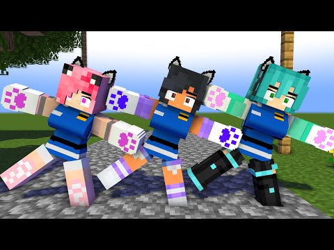 first meet yay arigato pretty aphmau family and friends - minecraft animation #shorts