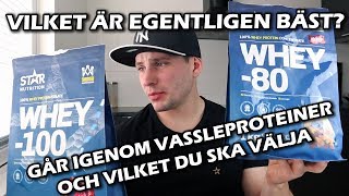 WHEY/VASSLE PROTEIN GENOMGÅNG - KONCENTRAT, ISOLAT ELLER HYDROLYSAT