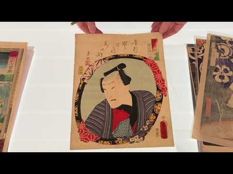 Unboxing 15 Japanese Prints from an Auction
