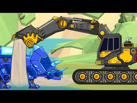 Combine Dino Robot Apatosaurus Full Game Play