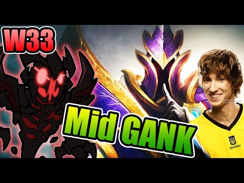 Dendi Solo Mid vs W33 - HOW Silencer GANK Dota 2 7.02