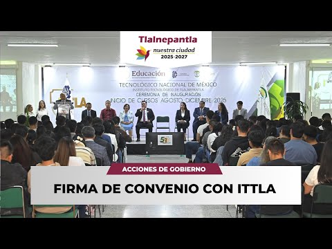 FIRMA DE CONVENIO CON EL ITTLA DE #TLALNEPANTLA