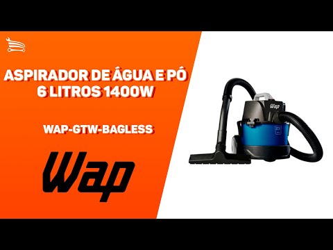 Aspirador de Água e Pó 6 Litros 1400W  - Video