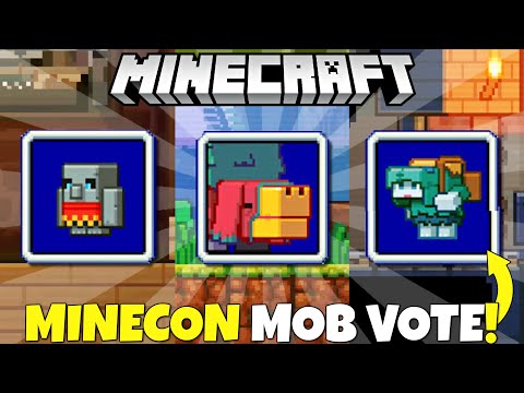 Minecraft 1.20 Mob Vote! Sniffer, Rascal, Tuff Golem! Minecon Mob Vote 2022 News