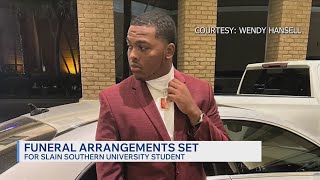 Funeral arrangements set for Southern University student killed in Baton Rouge