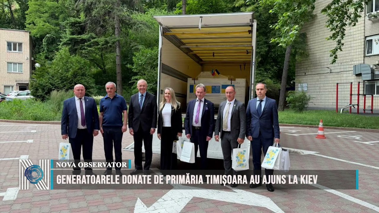 Generatoarele donate de Primăria Timișoara au ajuns la Kiev