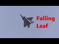 F-22 Raptor does Falling Leaf and Cobra Maneuver!