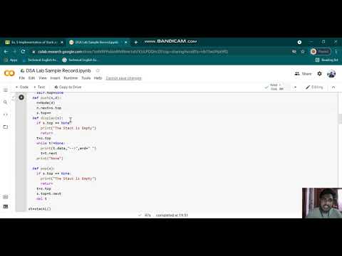 Implement Stack With Push Pop And Display Functions Using Linked Lists Data Structure Algorithm