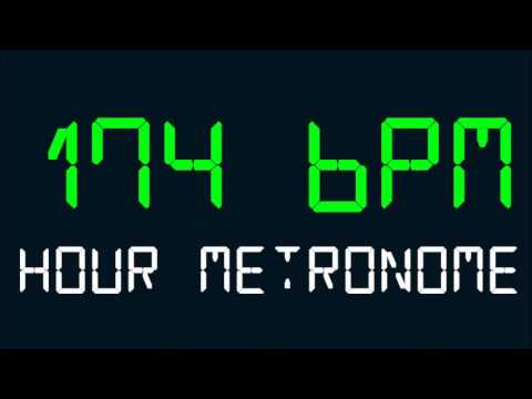 174 BPM (Beats Per Minute) Hour Metronome
