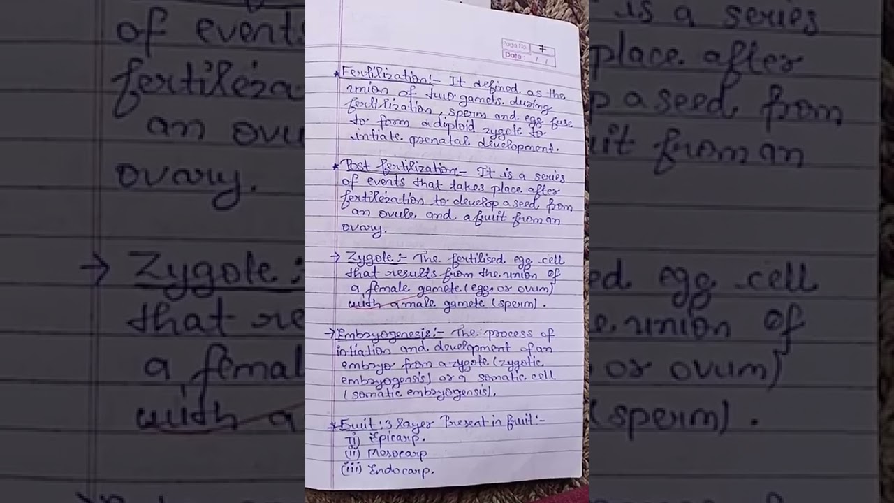 CLASS 12th Biology cbse ncert CH-1 Reproduction in organisms full complete handwritten notes 2022