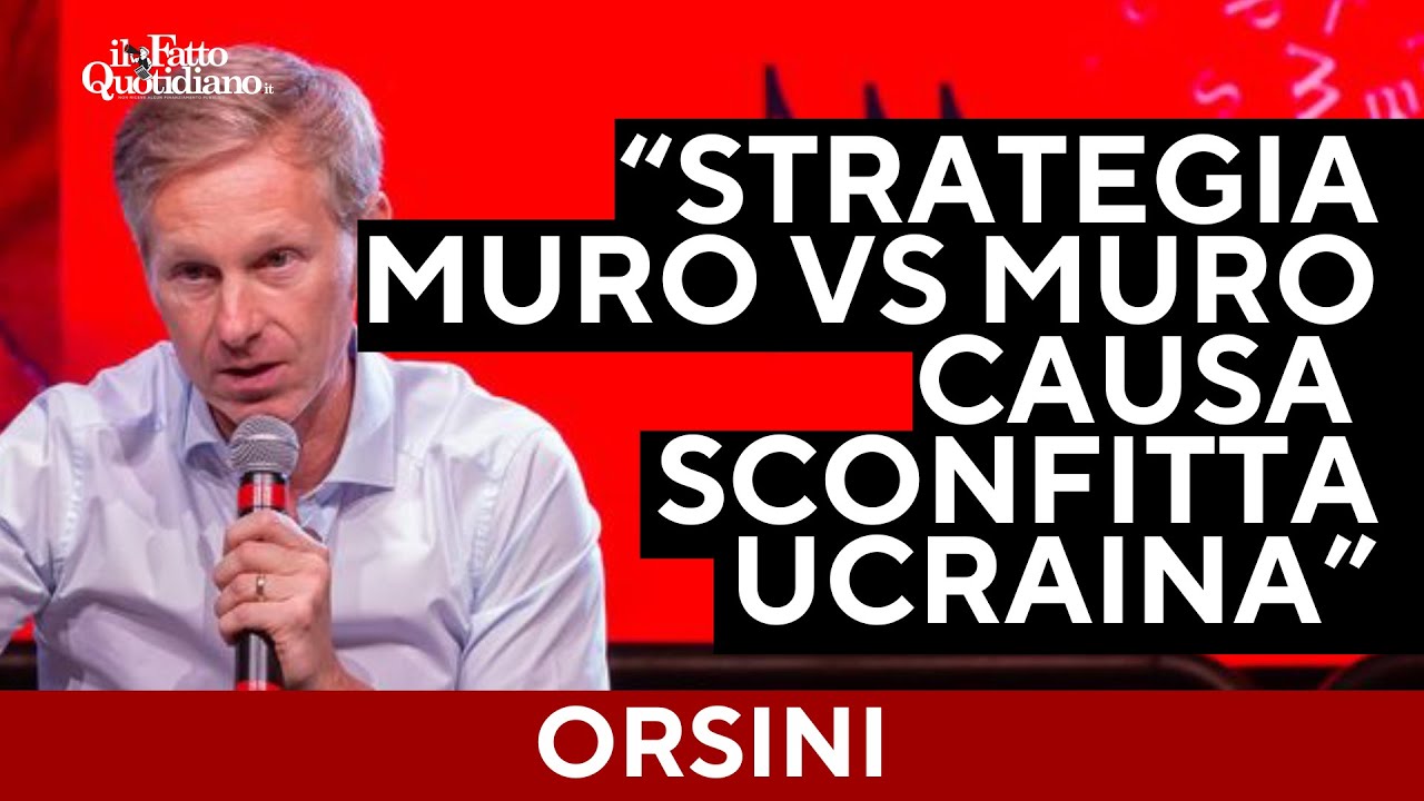 Orsini: “Strategia NATO ‘muro contro muro’ ha causato la sconfitta dell’Ucraina”
