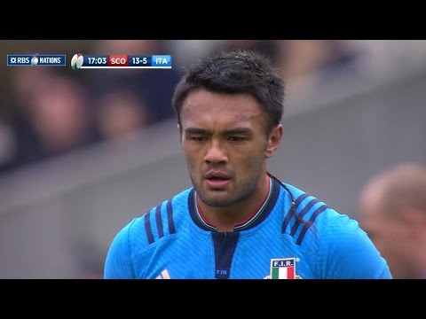 Kelly Haimona Penalty, Scotland v Italy, 28th Feb 2015