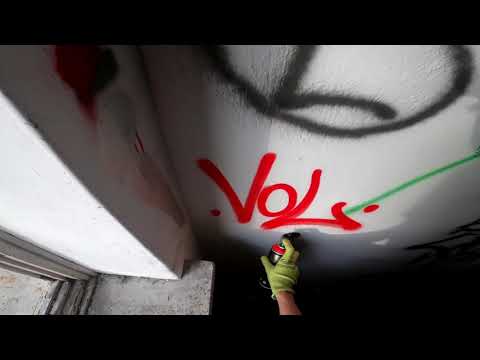 Tagging in Abandoned Building. RAW GRAFFITI