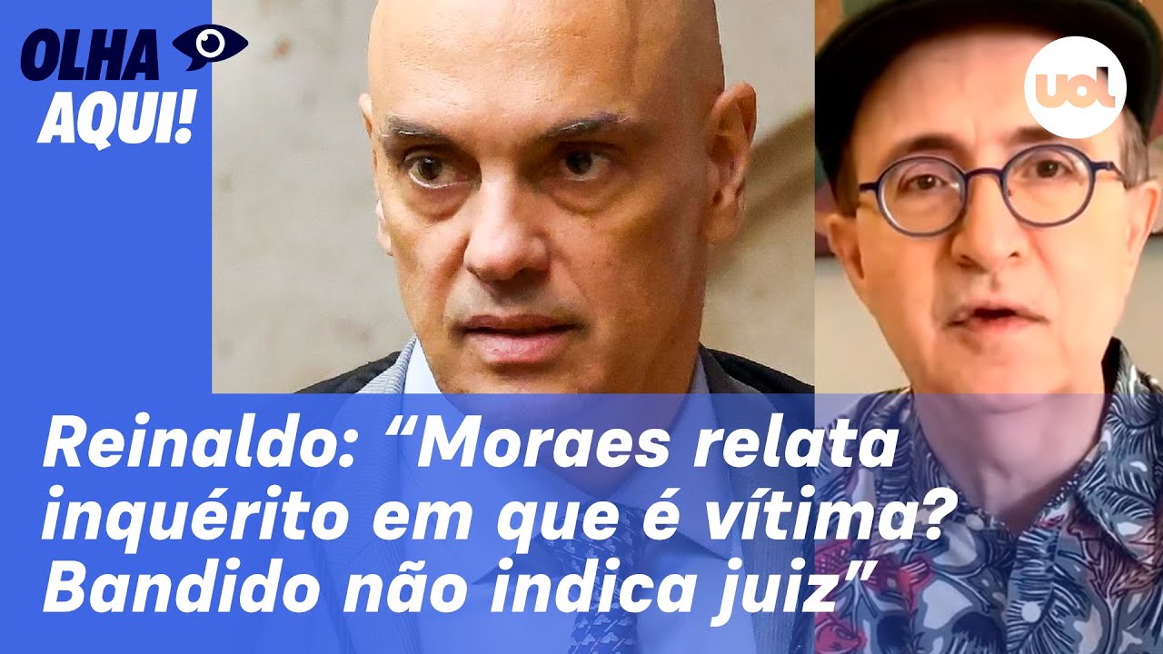 Reinaldo: É indecente acusar Alexandre de Moraes por liderar inquérito dos atos golpistas