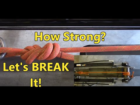 How strong? Figure 8 Knot Break Test