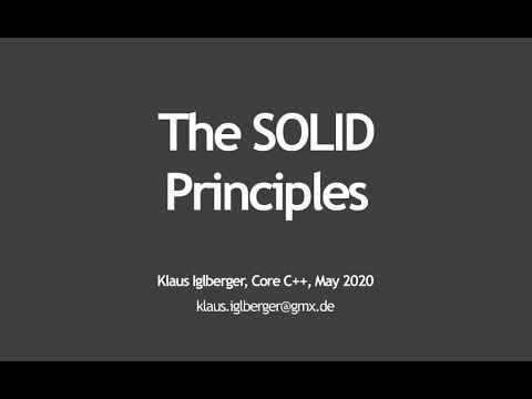 The SOLID Principles