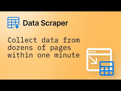 Data Scraper - Video 1