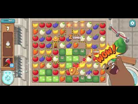 We Bare Bears the Puzzle for Kakao Level 667 - No Boosters