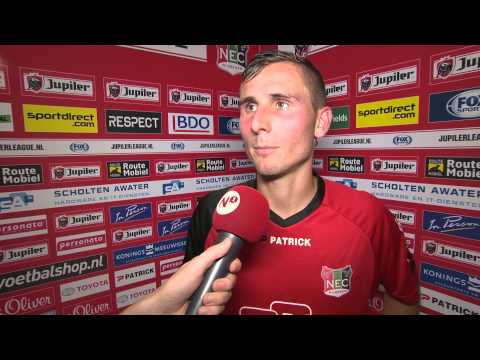 Reactie Paco van Moorsel na afloop van N.E.C. - FC Eindhoven