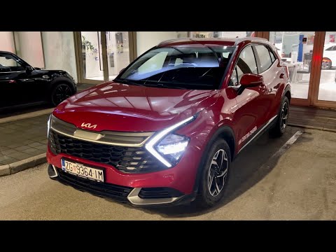 KIA SPORTAGE 2022 - DRIVING at night (3D navigation, basic DIGITAL cockpit, POV drive)