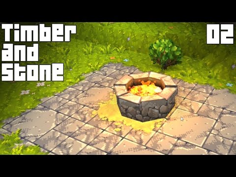 Timber and Stone Gameplay Part 2 - "Sweet New Textures!!!"(1.63 Walkthrough)