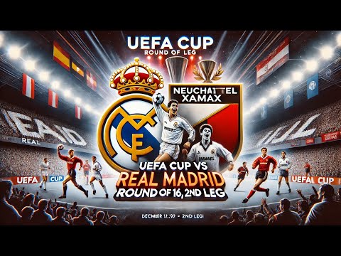 Real Madrid vs Neuchâtel Xamax | UEFA Cup 1991-1992 | Round of 16, 2nd Leg | December 12, 1991