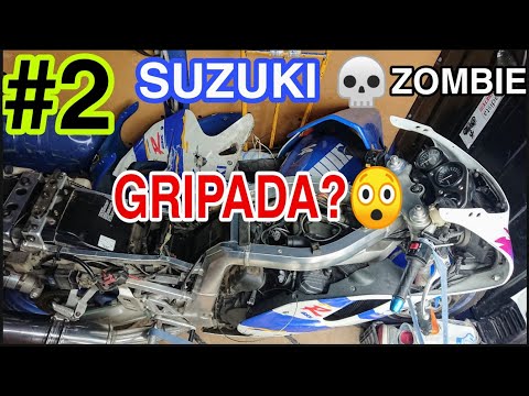 #2 😵ESTARÁ GRIPADA? Engrasar Pistones Suzuki GSXR 750💀 Moto parada 14 años 🛠️