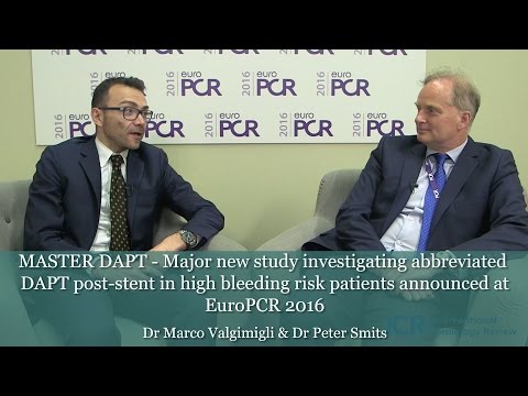 EuroPCR 2016: Master DAPT study announcement
