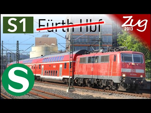Die S-Bahn die NIE in Fürth Hbf hält - Die S1 Nürnberg - Erlangen mit BR111