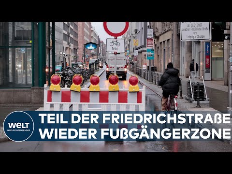 MITTE IM BERLINER WAHLKAMPF: Grüne bauen Friedrichstraße um - Autos werden ausgesperrt